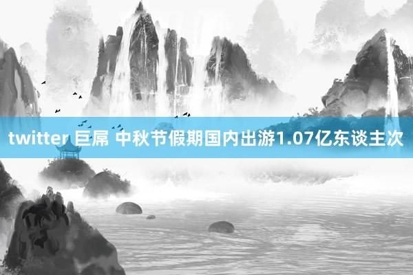 twitter 巨屌 中秋节假期国内出游1.07亿东谈主次