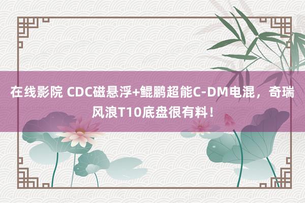 在线影院 CDC磁悬浮+鲲鹏超能C-DM电混，奇瑞风浪T10底盘很有料！