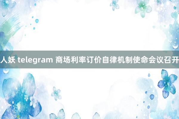 人妖 telegram 商场利率订价自律机制使命会议召开